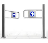 ZHANGGL SpringLoaded SelfClosing Safety Swing GateStainless Steel Security Entry Gate for Markets & Libraries 160x100cm PostMounted Access Barrier