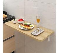 ZHANGGL Wall Mounted Folding Desk, Fold Down Desk Drop Leaf Table, Laundry Folding Table, Wood Floating Desk For Wall, Foldable Computer Desk Wall Mount, Wall Desks For Small Spa