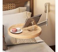 ZHANGGL Wall Mounted Folding Round Table, Space Saving Flip-Out Design for Dining, Nightstand, or Side Table