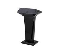 zhanggqOU Portable Podium Stand Master Ceremonies Emceeing Platform Hotel Reception Desk Stainless Steel Launch Podium Mobile Pulpit Desk