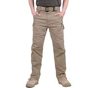 ZHANGHY Mens Cargo Pants Work Tactical Pants Cotton Outdoor Combat Rip-Stop with Pockets