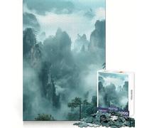 Zhangjiajie National Park Adults Puzzles 1000 Piece Jigsaws Brain Development Leisure Activity Clean Join Joyful Xmas (38x52cm)