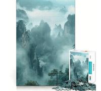 Zhangjiajie National Park Jigsaw Puzzle 1000 Piece Focus Boost Fun Advanced Laser Cutting Tech Travel-friendly Brain Game Gift (50x75cm)