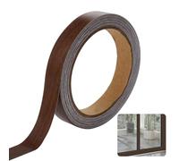 ZhangJJJJJJJ 18mm Melamine Edge Banding Tape, 10m Self-Adhesive Wood Veneer Trim Edging Strips, for Kitchen Wardrobe Furniture Restoration (Tea Brown Wood)