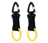 ZhangJJJJJJJ 2 Pcs Scuba Octopus Mouthpiece Holder, Silicone Octopus Holder for Scuba Diving, with Spring Clip, for Divers and Snorkelers (Yellow)