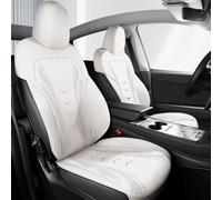 ZhangJW Car Seat Covers Full Set for 5 Seats for Tesla Model 3 Highland 2024 2025, Luxury Leather Car Seat Cushion, Airbag Compatible