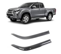 ZhangJW Wind Deflectors Set for Isuzu D-Max 2013-2020 Extended,Car Side Window Ventilated Visors Rain Guards Accessories 4pc