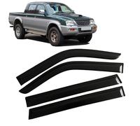 ZhangJW Wind Deflectors Set for Mitsubishi Triton Pickup L200 1996-2006,Car Side Window Ventilated Visors Rain Guards Accessories 4pc