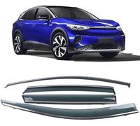 ZhangJW Wind Deflectors Set for VW ID4 ID.4 CROZZ 2021-2023,Car Side Window Ventilated Visors Rain Guards Accessories 4pc