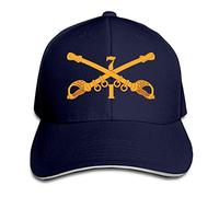 ZhangLinFu 7th Cavalry Regiment Sandwich Hat Baseball Cap Dad Hat Navy
