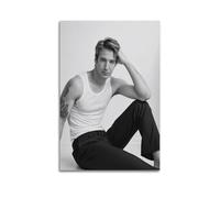 ZHANGLINGG Alan Rickman Poster Wall Art Canvas Aesthetic Music And Movie Decoration Living Room Bedroom 12x18inch(30x45cm) Unframe-style