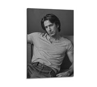 ZHANGLINGG Alan Rickman Poster Wall Art Canvas Aesthetic Music And Movie Decoration Living Room Bedroom 16x24inch(40x60cm) Frame-style