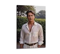 ZHANGLINGG Alan Rickman Poster Wall Art Canvas Aesthetic Music And Movie Decoration Living Room Bedroom 16x24inch(40x60cm) Frame-style