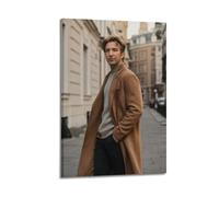 ZHANGLINGG Alan Rickman Poster Wall Art Canvas Aesthetic Music And Movie Decoration Living Room Bedroom 16x24inch(40x60cm) Frame-style