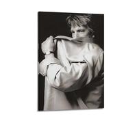 ZHANGLINGG Alan Rickman Poster Wall Art Canvas Aesthetic Music And Movie Decoration Living Room Bedroom 20x30inch(50x75cm) Frame-style