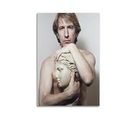 ZHANGLINGG Alan Rickman Poster Wall Art Canvas Aesthetic Music And Movie Decoration Living Room Bedroom 16x24inch(40x60cm) Unframe-style