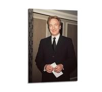 ZHANGLINGG Alan Rickman Poster Wall Art Canvas Aesthetic Music And Movie Decoration Living Room Bedroom 20x30inch(50x75cm) Frame-style