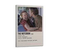 ZHANGLINGG Classic Movie The Notebook Vintage 2 Wall Art Canvas Aesthetic Music And Movie Decoration Living Room Bedroom 24x36inch(60x90cm) Frame-style