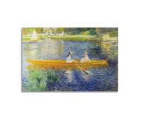 ZHANGLINGG Impressionist Oil Painting Poster The Skiff by Pierre-Auguste Renoir Wall Art Canvas Aesthetic Music And Movie Decoration Living Room Bedroom 16x24inch(40x60cm) Unframe-style