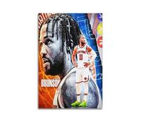 ZHANGLINGG Jalen Brunson Wall Art Canvas Aesthetic Music And Movie Decoration Living Room Bedroom 08x12inch(20x30cm) Unframe-style