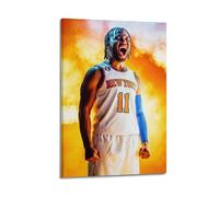 ZHANGLINGG Jalen Brunson Wall Art Canvas Aesthetic Music And Movie Decoration Living Room Bedroom 12x18inch(30x45cm) Frame-style