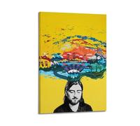 ZHANGLINGG Noah Poster Kahan Music Wall Art Canvas Aesthetic Music And Movie Decoration Living Room Bedroom 12x18inch(30x45cm) Frame-style