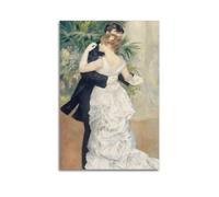 ZHANGLINGG Pierre Auguste Renoir Famous Paint (Dance in The City) Wall Art Canvas Aesthetic Music And Movie Decoration Living Room Bedroom 08x12inch(20x30cm) Unframe-style