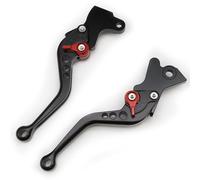 Zhanglvz Motorcycle Brake Clutch Lever for Gilera for Runner 125 FX 2T for Poggiali for Piaggio for Fly 50 4T 4V Scooter Front Disc Rear Drum Brake Levers(Short Black)