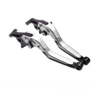 Zhanglvz Motorcycle Brake Clutch Lever for SYM for Husky for MMBCU | For JETX125 150 For Joymax For Z300 For Cruisym 300 150 Motorcycle Folding Handle Brake Lever(Silver Black)