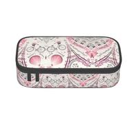 ZhanGM Romantic Paris Butterfly Print Pencil Case – Multi-Purpose Pen Organizer, School Supplies, Stationery, Makeup, and Office Use