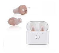 ZHANGMIN WANCHENG Personal Digital Sound Amplifier,Voice Enhancer Device with Charging Box,Elderly Listening Assistance Device,1 Pair