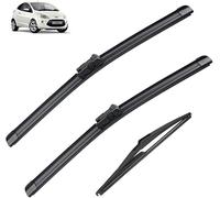 zhangning Exact Fit Windshield Wiper Blades for Ford KA MK2 2009-2015 24''+14''+11'' Vehicles - Direct Replacement