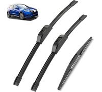 zhangning Exact Fit Windshield Wiper Blades for Honda HR-V Vezel 2013-2019 26"+18"+10" Vehicles - Direct Replacement