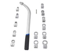 Zhangpu 15 Pcs Universal Auxiliary Idler Belt Tensioner Pulley Removal Tool Kit Steel Engine Timing Belt Tensioning Nut Bolt Screw Remover