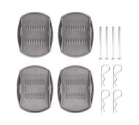 Zhangpu 4 Pack Caravan Jack Pads Kit Load Dispersion High Strength Heavy Duty Jack Lifting Pad Adapter for RV