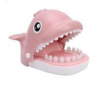 Zhangpu Biting Finger Game Funny Stress Relief Toy for Kids Suitable for Parties Interactive Toy for Children Above 3 Years Old Plastic 9 X 17cm (Biting hand whale pink)