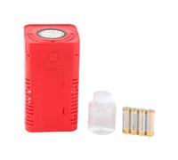 Zhangpu Bubble Machine Colorful Led Bubble Maker with Sound Effects for Party Celebration, Red Plastic 3.7x3.7x6.9in