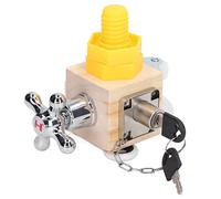 Zhangpu Children Sensory Busy Board Travel Toys Montessori Lock Key Toys Activity Cubes Educational for 1 2 3 Year Old