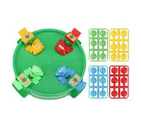 Zhangpu Hungry Board Game Hungry Frog Game Table Board Game Preschool Game Early Educational Toy for 2 To 4 Players (Frogs Eating Beans for Four (Green Plate) in)