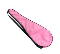 Zhangpu Lightweight Shockproof Padded Squash Racquet Bag with Adjustable Shoulder Strap for Unisex Players 28.0x9.8x0.8in 2300 Twill Scratch Resistant Racket Cover Bag (Pink)