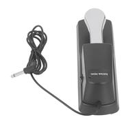 Zhangpu Piano Keyboard Universal Sustain Pedal Durable Non Slip for Digital Electronic Keyboard 304 Stainless Steel 1.5meter Wire (Neutral Silver)