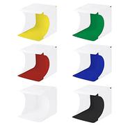 Zhangpu Portable Folding LED Studio Light Box for Professional Photography, Table Top Tent with 6 Backdrops for SLR and Digital Cameras