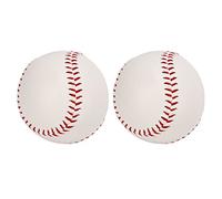 Zhangpu Practice Sports Softball Professional Training Baseball Official Size PU Leather Baseball Stitched Exercise Teeball, 2 Pieces