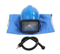 Zhangpu Sandblaster Helmet, Sand Blasting Hood Cap Face Cover with Sleeveless Suit for Painting Cutting Cleaning
