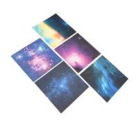 Zhangpu Space Star Pattern Double Sided Folding Paper for Kids DIY Crafts, 200 Sheet School Sky Space Folding Paper for Arts Crafts Home School Wedding