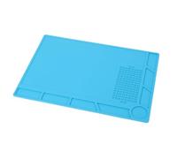 Zhangpu Watch Repair Mat Stable Soft Rubber Work Pad for Watchmakers Anti Static 35x25cm for Watch Repair Professionals (Blue)