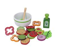 Zhangpu Wooden Educational Pretend Fruit Salad Toy Improves Cognition for Children, Puzzle Learning Kitchen Toy Set for Parent Child Interaction, Wooden Fruit Salad for Kids, Applicable for Toddlers
