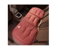 zhangqin Car Seat Covers for Mitsubishi, Front Auto Cushion, Breathable Nappa Faux Leather Protector, Non-Slip Flat Mat Interior Accessories,Red-Back Row