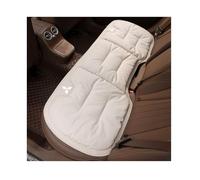 zhangqin Car Seat Covers for Mitsubishi Outlander PHEV 2013-2025, Front Auto Cushion, Breathable Nappa Faux Leather Protector, Non-Slip Flat Mat Interior Accessories,White-Back Row