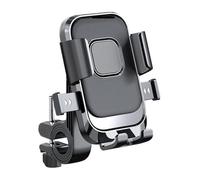 zhangqin Motorcycle Phone Mount for Indian Chief Dark Horse 2009-2024, Motorbike Smartphone Holder, Handlebar Rearview Mirror Bracket, One Hand Operation, Shockproof,Handlebar Style